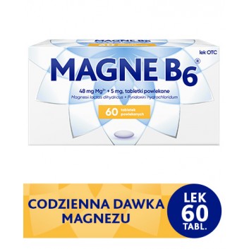 Magne B6, niedobór magnezu w organizmie, 60 tabletek - obrazek 2 - Apteka internetowa Melissa