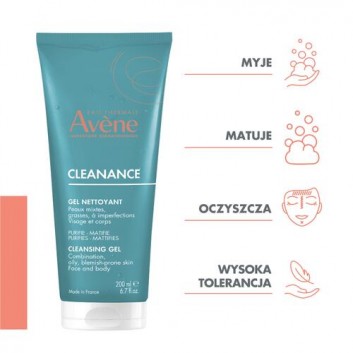 Avene Cleanance, żel oczyszczający, 200 ml - obrazek 2