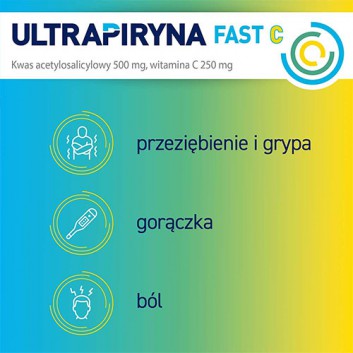Ultrapiryna Fast C, 10 tabletek - obrazek 2 - Apteka internetowa Melissa