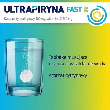 Ultrapiryna Fast C, 10 tabletek - obrazek 4 - Apteka internetowa Melissa