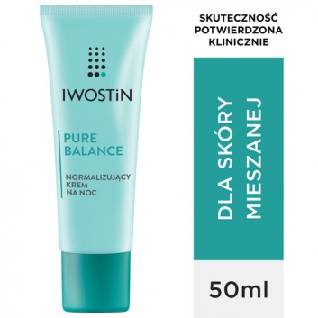 Iwostin Pure Balance normalizujący krem na noc, 50 ml, cena, opinie, wskazania - obrazek 1 - Apteka internetowa Melissa