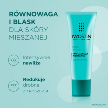 Iwostin Pure Balance normalizujący krem na noc, 50 ml, cena, opinie, wskazania - obrazek 2 - Apteka internetowa Melissa