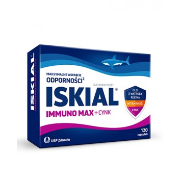 Iskial Immuno Max + Cynk, 120 kapsułek - obrazek 1 - Apteka internetowa Melissa