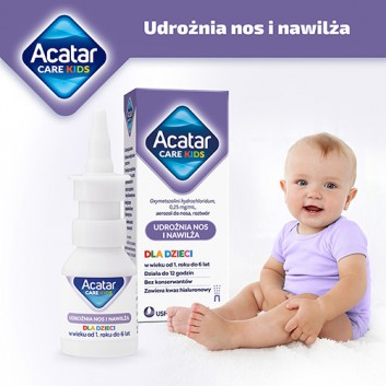 Acatar Care kids 0,25 mg/ml aerozol do nosa, 15 ml, na katar - obrazek 6 - Apteka internetowa Melissa