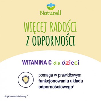 Naturell Witamina C dla dzieci, tabletki do żucia i rozgryzania, 60 sztuk - obrazek 3