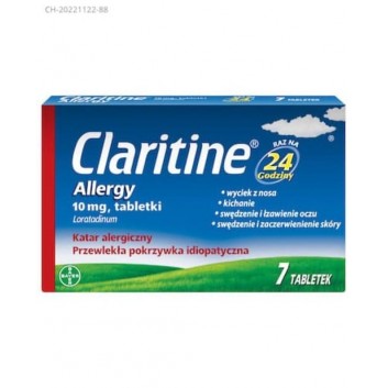 CLARITINE ALLERGY 10 mg, 7 tabletek - obrazek 1 - Apteka internetowa Melissa