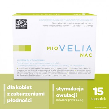 Nutropharma Miovelia Nac, 15 kapsułek - obrazek 2 - Apteka internetowa Melissa