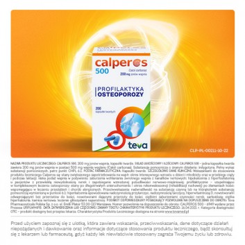 CALPEROS 500, 200 kapsułek - obrazek 7 - Apteka internetowa Melissa