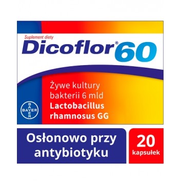 Dicoflor 60 - 20 kapsułek - obrazek 1 - Apteka internetowa Melissa
