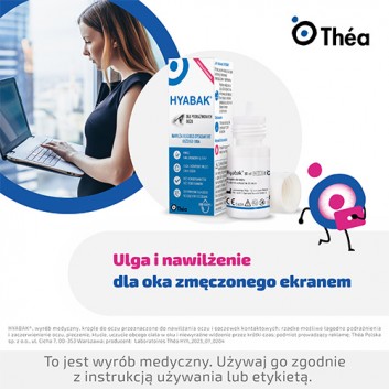 Hyabak Krople dla podrażnionych oczu, 10 ml, krople nawilżające - obrazek 7 - Apteka internetowa Melissa