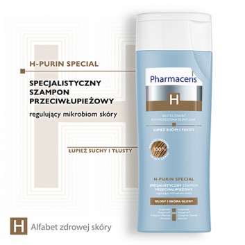 Pharmaceris H Purin Special, szampon przeciwłupieżowy, łupież suchy i tłusty, 250 ml - obrazek 2