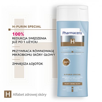 Pharmaceris H - Purin Special Specjalistyczny Szampon przeciwłupieżowy regulujący mikrobiom skóry, 250 ml - obrazek 4 - Apteka internetowa Melissa