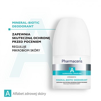 Pharmaceris A Mineral - Biotic Dezodorant, 50 ml, cena, opinie, właściwości - obrazek 2 - Apteka internetowa Melissa