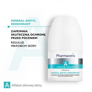 Pharmaceris A Mineral - Biotic Dezodorant, 50 ml, cena, opinie, właściwości - obrazek 2