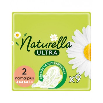 Naturella Ultra Normal Plus Podpaski ze skrzydełkami, 9 szt., cena, opinie, wskazania - obrazek 1 - Apteka internetowa Melissa