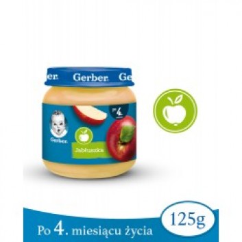 GERBER Deserek jabłuszka po 4 miesiącu - 125 g - nauka smaków - cena, opinie, właściwości - obrazek 2