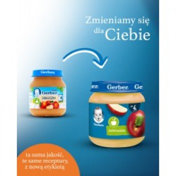 GERBER Deserek jabłuszka po 4 miesiącu - 125 g - nauka smaków - cena, opinie, właściwości - obrazek 3