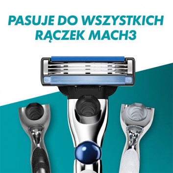 Gillette Mach3 Turbo Wkład do maszynki do golenia, 8 szt., cena, opinie, właściwości - obrazek 3 - Apteka internetowa Melissa