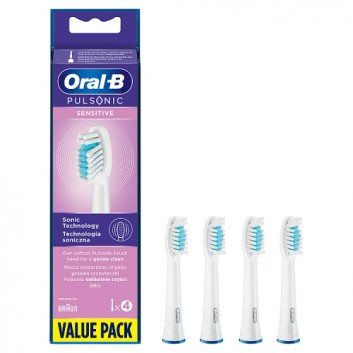 Oral - B Pulsonic Sensitive SR32 Końcówki do szczoteczki elektrycznej, 4 szt., cena, opinie, właściwości - obrazek 2 - Apteka internetowa Melissa