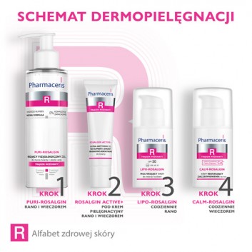 Pharmaceris R Rosalgin Active + Ultra Aktywny Żel na rumień i zmiany grudkowo - krostkowe do twarzy, 30 ml, cena, opinie, wskazania - obrazek 5 - Apteka internetowa Melissa