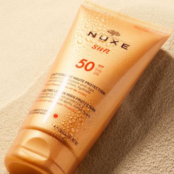 NUXE Sun Mleczko do opalania twarzy i ciała (tuba) SPF50, 150 ml + Nuxe, Your Summer Bag - obrazek 2