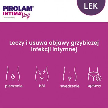 Pirolam Intima Vag, 500 mg, tabletka dopochwowa, 1 sztuka - obrazek 3