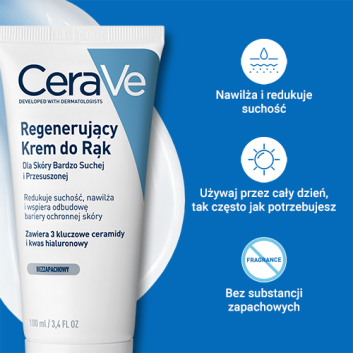 CeraVe, regenerujący Krem do rąk, 100 ml - obrazek 3