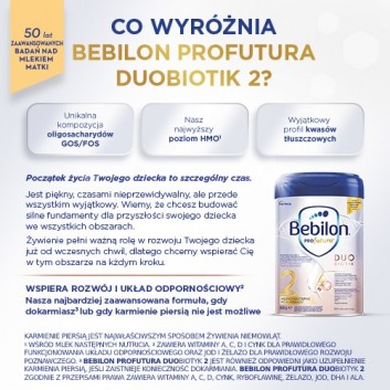 Bebilon 2 Profutura Duo Biotik, 3 x 800 g, cena, wskazania, właściwości - obrazek 2 - Apteka internetowa Melissa