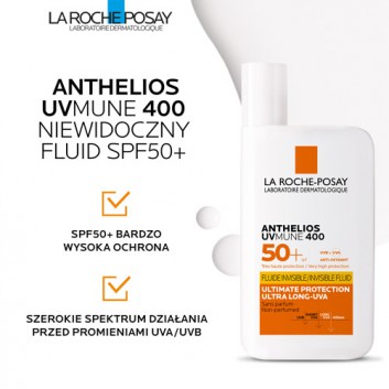 La Roche-Posay Anthelios Niewidoczny Fluid SPF 50+, 50 ml + La Roche-Posay Anti-Taches SPF 50+, 3ml - obrazek 4