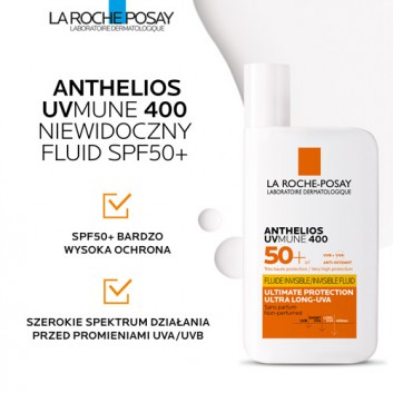 La Roche-Posay Anthelios Niewidoczny Fluid SPF 50+, 50 ml + LA ROCHE-POSAY woda termalna - 50 ml - obrazek 4 - Apteka internetowa Melissa