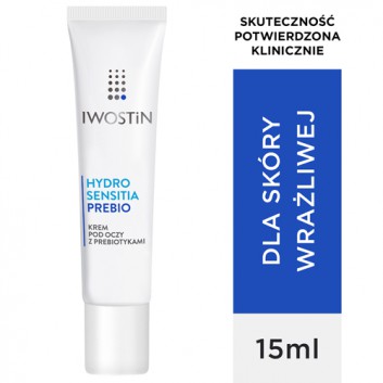 Iwostin Hydro Sensitia Prebio Krem pod oczy z prebiotykami, 15 ml, cena, opinie, wskazania  - obrazek 1 - Apteka internetowa Melissa