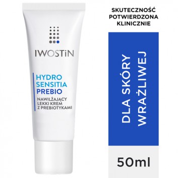 Iwostin Hydro Sensitia Prebio Lekki Krem nawilżający z prebiotykami, 50 ml, cena, opinie, właściwości  - obrazek 1 - Apteka internetowa Melissa