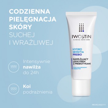 Iwostin Hydro Sensitia Prebio Lekki Krem nawilżający z prebiotykami, 50 ml, cena, opinie, właściwości  - obrazek 2 - Apteka internetowa Melissa