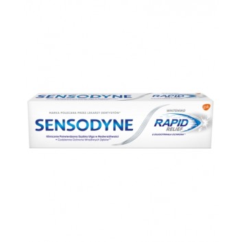 Sensodyne Whitening Rapid Relief Pasta do zębów ultraszybka ulga, 75 ml cena, opinie, skład - obrazek 1 - Apteka internetowa Melissa