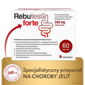 Rebutestin Forte, 340 mg maślanu sodu, kapsułki, 60 sztuk - obrazek 2
