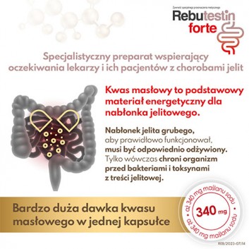 Rebutestin Forte, 340 mg maślanu sodu, kapsułki, 60 sztuk - obrazek 3