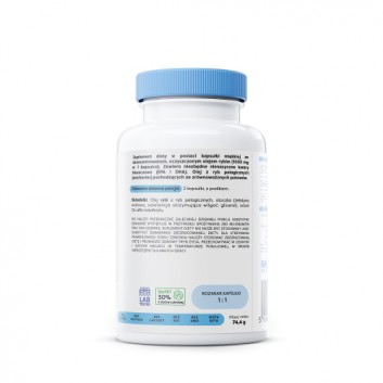 OSAVI Omega-3 Olej Rybi Molecularly Distilled 1000 mg, 60 kapsułek - obrazek 3 - Apteka internetowa Melissa