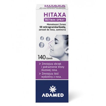 Hitaxa Metmin-Spray, 140 dawek. Na alergię, cena, wskazania, właściwości - obrazek 1 - Apteka internetowa Melissa