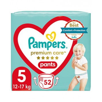 Pampers Premium Care Pants Pieluchomajtki rozmiar 5 12-17 kg, 52 sztuki - obrazek 1 - Apteka internetowa Melissa