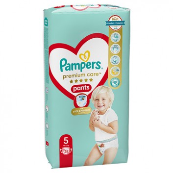 Pampers Premium Care Pants Pieluchomajtki rozmiar 5 12-17 kg, 52 sztuki - obrazek 6 - Apteka internetowa Melissa