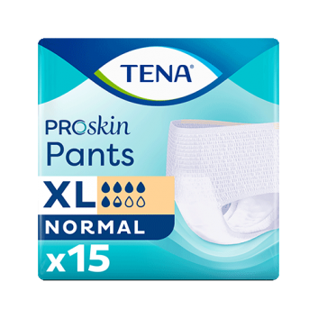 Tena Proskin Pants Normal Majtki chłonne XL 120-160 cm, 15 sztuk - obrazek 1 - Apteka internetowa Melissa