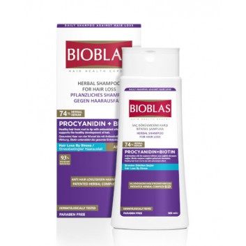 Bioblas Szampon ziołowy na wypadanie włosów dla wszystkich rodzajów włosów, 360 ml, cena, właściwości, składniki - obrazek 1 - Apteka internetowa Melissa