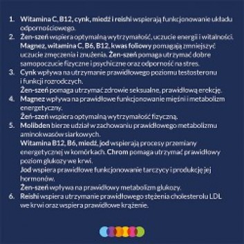Vigor multiwitamina ON 50+ zestaw witamin i minerałów z żeń-szeniem i reishi, tabletki, 60 sztuk - obrazek 6
