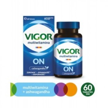 Vigor multiwitamina ON zestaw witamin i minerałów z ashwagandhą, tabletki, 60 sztuk - obrazek 2