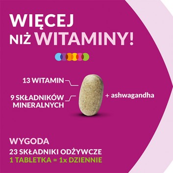 Vigor multiwitamina ONA zestaw witamin i minerałów z ashwagandhą, tabletki, 60 sztuk - obrazek 4