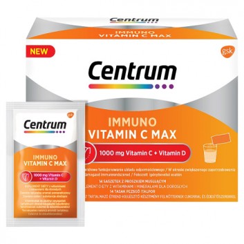 Centrum Immuno Vitamin C Max, 14 sasz. - obrazek 2 - Apteka internetowa Melissa