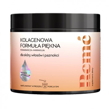 Reme Kolagenowa Formuła Piękna, proszek, smak pomarańcza - marakuja, 150 g
