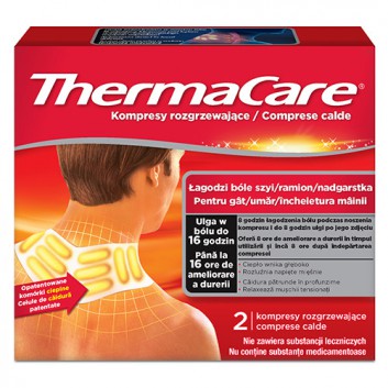 ThermaCare kompresy rozgrzewające na szyję, ramiona i nadgarstki, 2 sztuki - obrazek 1 - Apteka internetowa Melissa