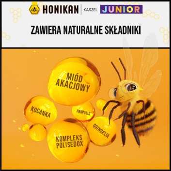 Honikan Kaszel Junior Syrop, 230 g, cena, opinie, wskazania - obrazek 3
