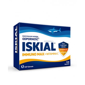 Iskial Immuno Max + Witamina C, 120 kaps., cena, wskazania, opinie - obrazek 1 - Apteka internetowa Melissa